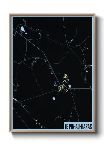 Une affiche de carte sur Le Pin-au-Haras