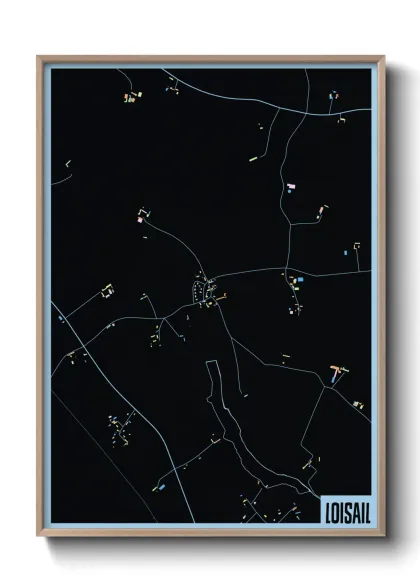 Une affiche de carte sur Loisail