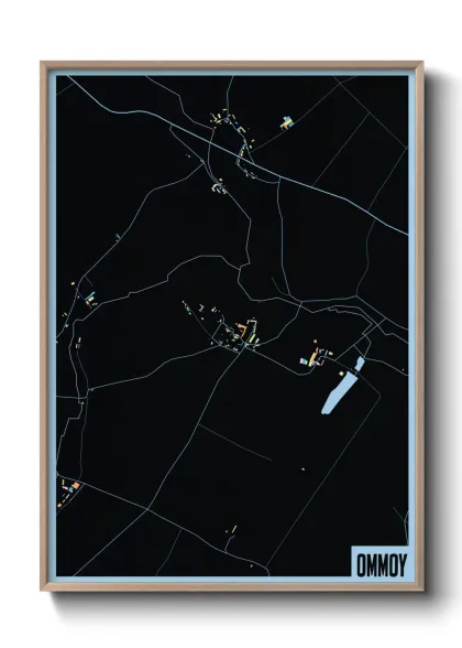 Une affiche de carte sur Ommoy