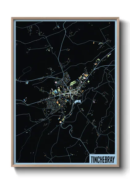 Une affiche de carte sur Tinchebray