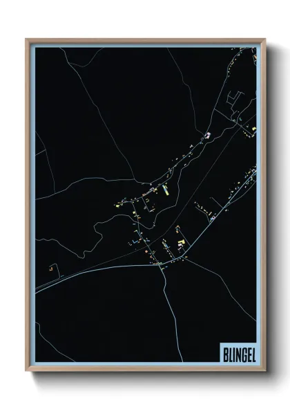 Une affiche de carte sur Blingel
