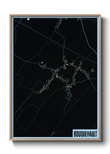 Une affiche de carte sur Bouquehault