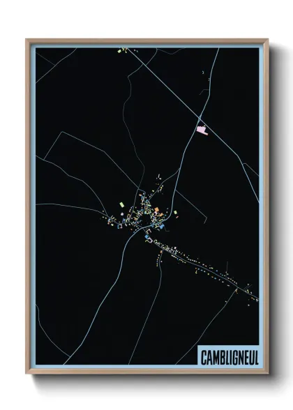 Une affiche de carte sur Cambligneul
