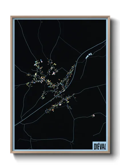 Une affiche de carte sur Diéval