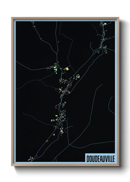Une affiche de carte sur Doudeauville