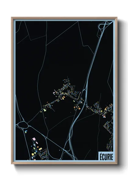 Une affiche de carte sur Écurie
