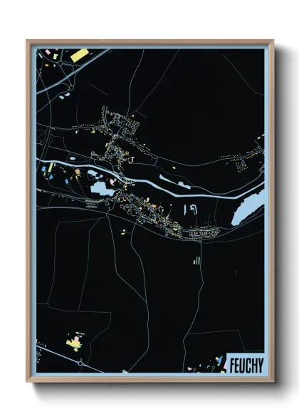 Une affiche de carte sur Feuchy