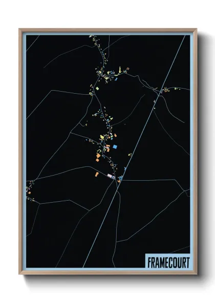 Une affiche de carte sur Framecourt