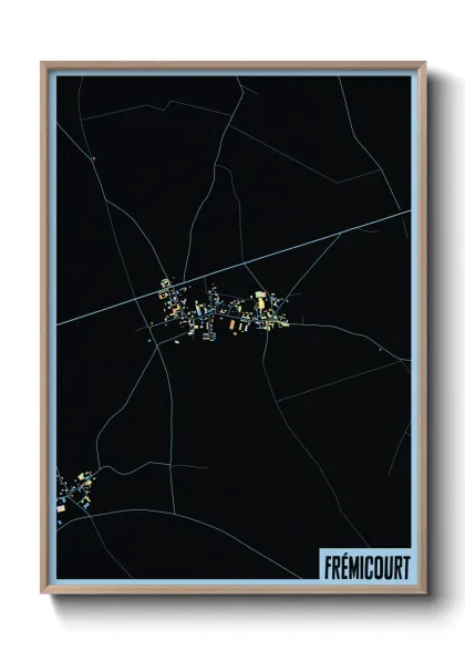 Une affiche de carte sur Frémicourt