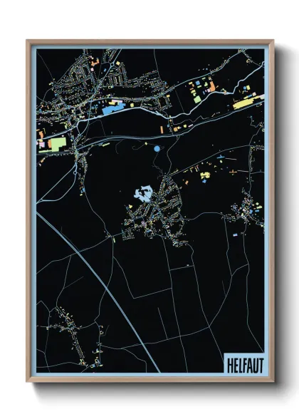 Une affiche de carte sur Helfaut