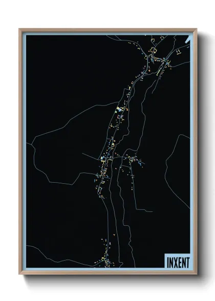 Une affiche de carte sur Inxent