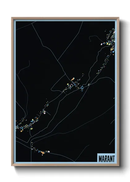 Une affiche de carte sur Marant