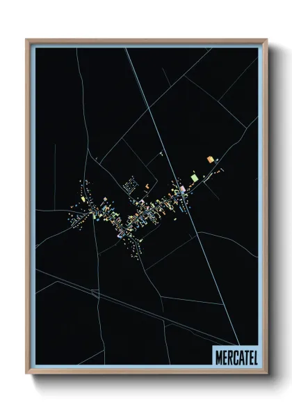 Une affiche de carte sur Mercatel