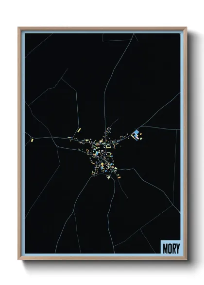 Une affiche de carte sur Mory