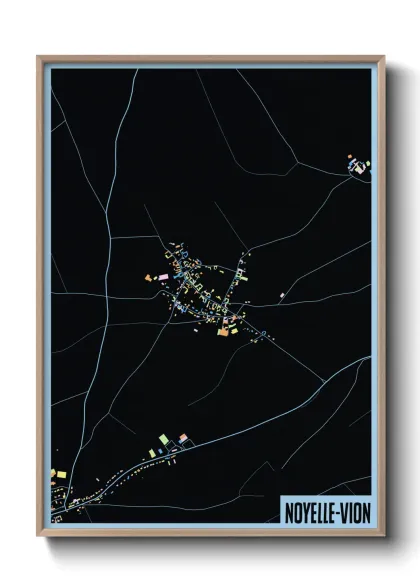 Une affiche de carte sur Noyelle-Vion