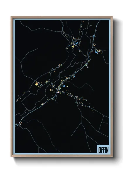 Une affiche de carte sur Offin