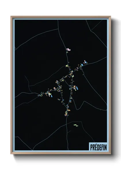 Une affiche de carte sur Prédefin