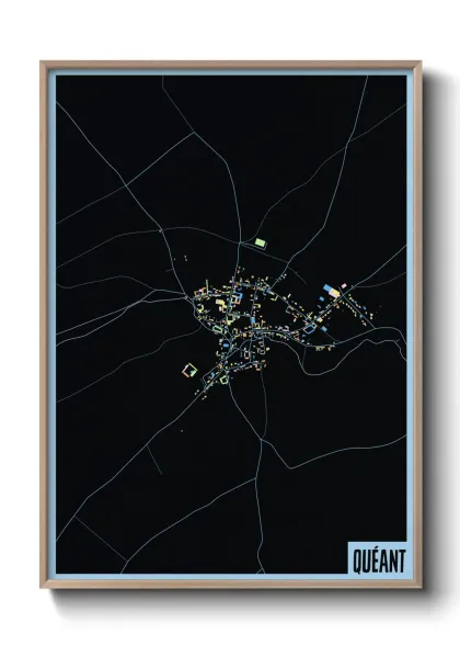 Une affiche de carte sur Quéant