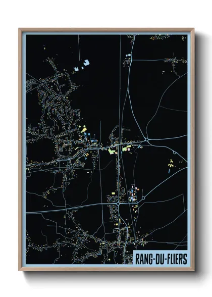 Une affiche de carte sur Rang-du-Fliers