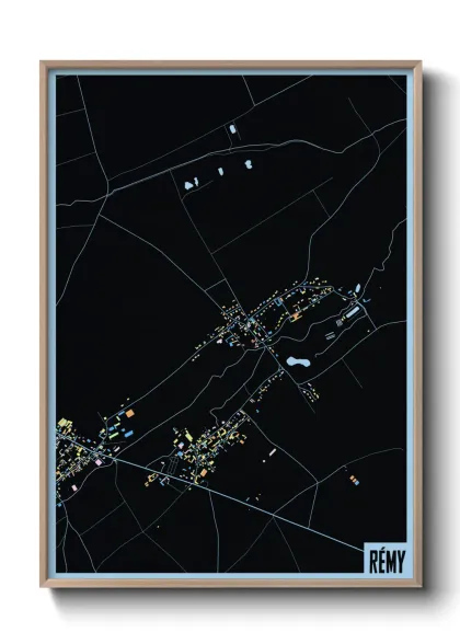 Une affiche de carte sur Rémy