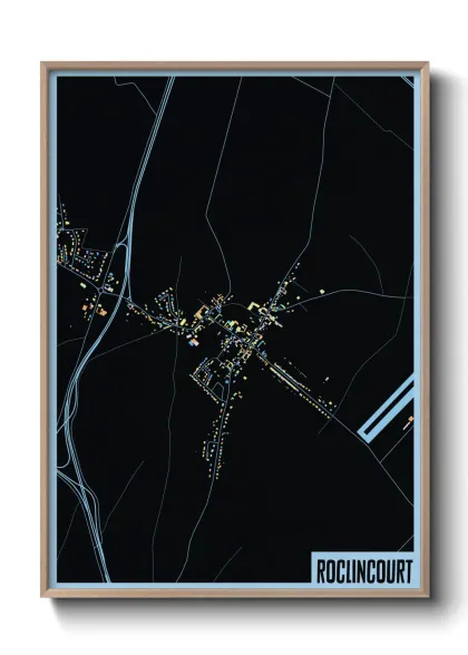 Une affiche de carte sur Roclincourt