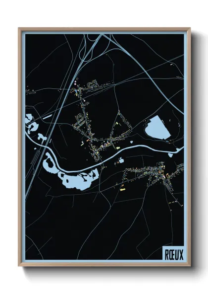 Une affiche de carte sur Rœux