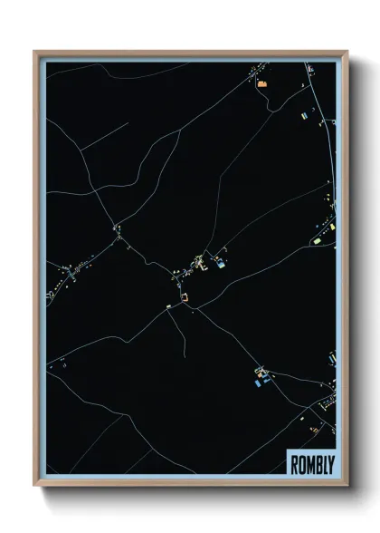 Une affiche de carte sur Rombly