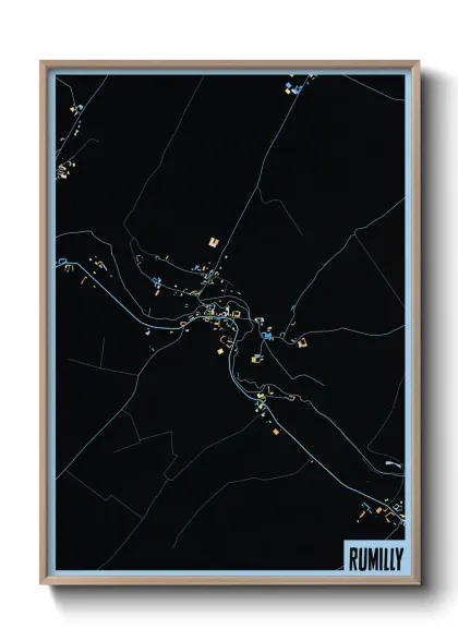 Une affiche de carte sur Rumilly