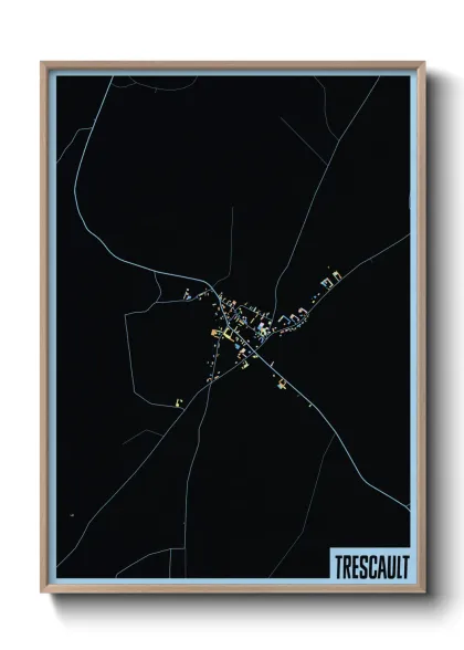 Une affiche de carte sur Trescault