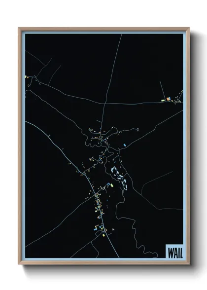 Une affiche de carte sur Wail