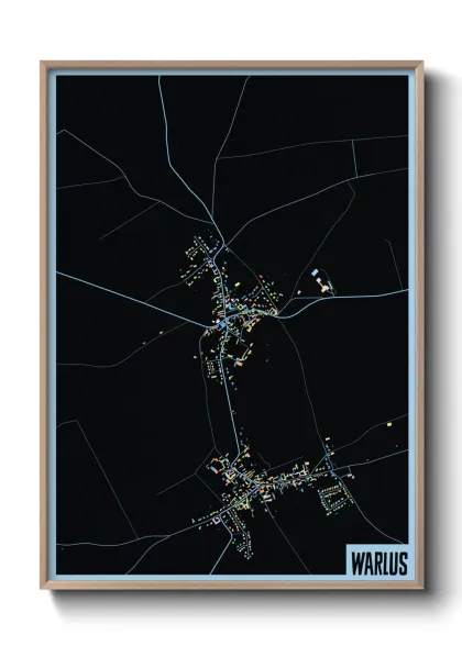 Une affiche de carte sur Warlus