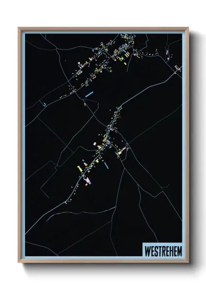 Une affiche de carte sur Westrehem