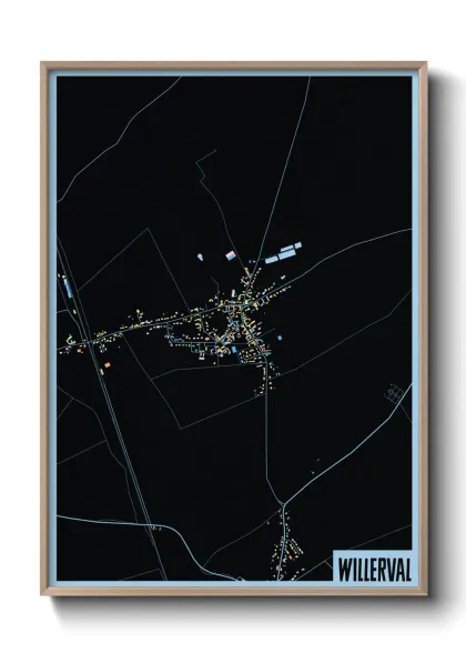 Une affiche de carte sur Willerval