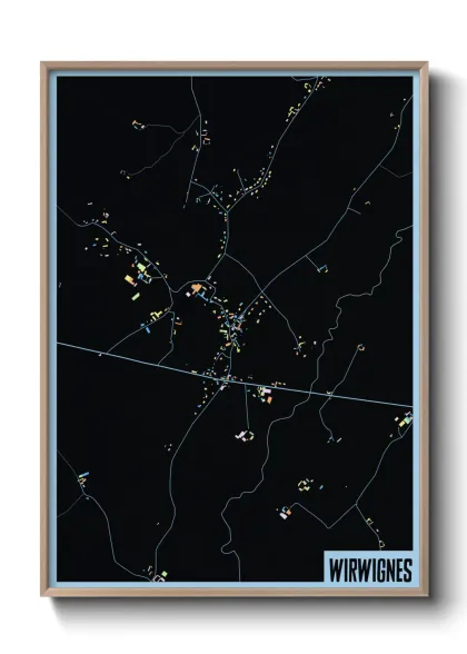 Une affiche de carte sur Wirwignes