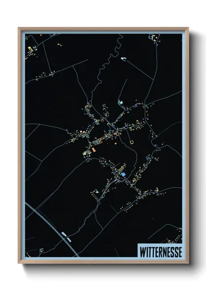 Une affiche de carte sur Witternesse