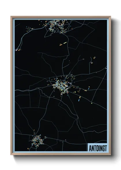 Une affiche de carte sur Antoingt