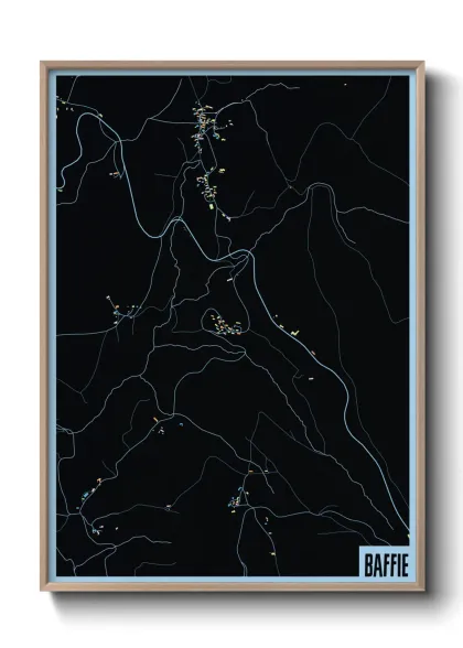 Une affiche de carte sur Baffie