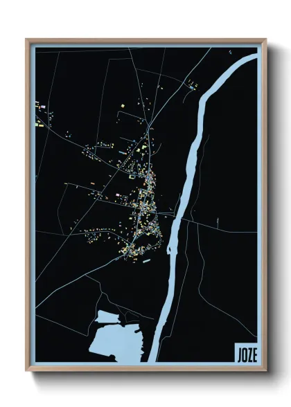 Une affiche de carte sur Joze