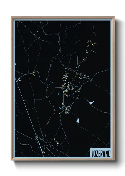 Une affiche de carte sur Jozerand