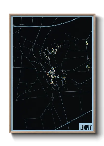 Une affiche de carte sur Lempty