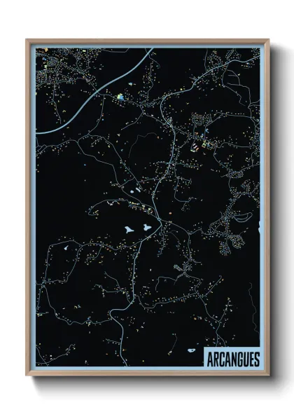 Une affiche de carte sur Arcangues