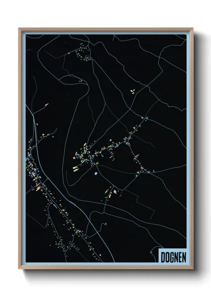 Une affiche de carte sur Dognen