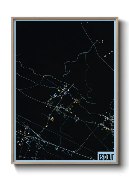 Une affiche de carte sur Escout