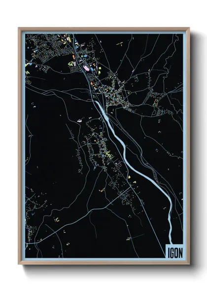 Une affiche de carte sur Igon