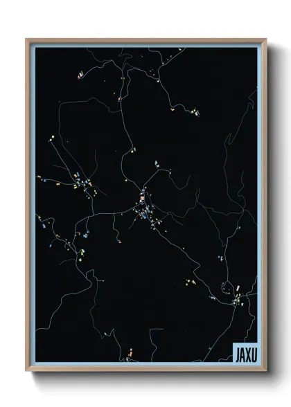 Une affiche de carte sur Jaxu
