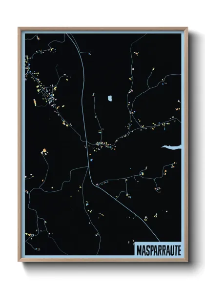 Une affiche de carte sur Masparraute