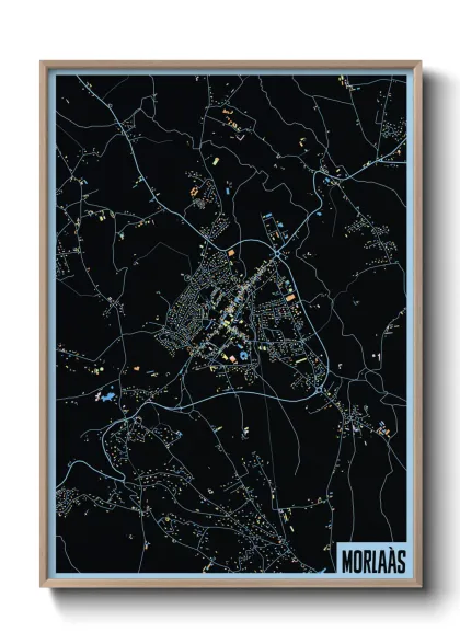 Une affiche de carte sur Morlaàs