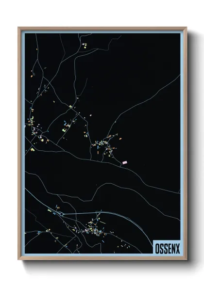 Une affiche de carte sur Ossenx