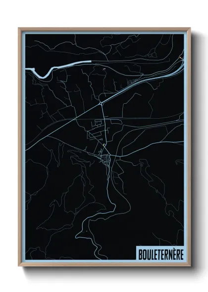 Une affiche de carte sur Bouleternère