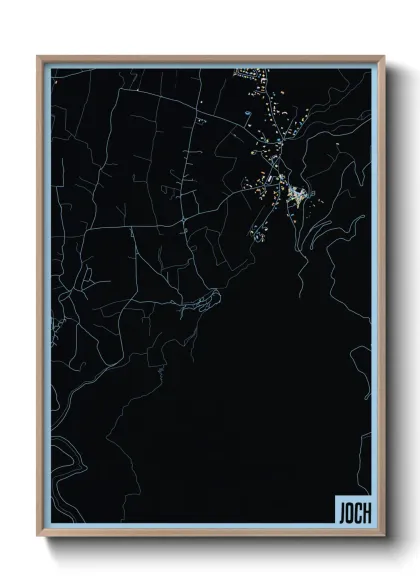 Une affiche de carte sur Joch